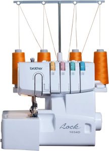Brother Serger, 1034D, Heavy-Duty Metal Frame Overlock Machine